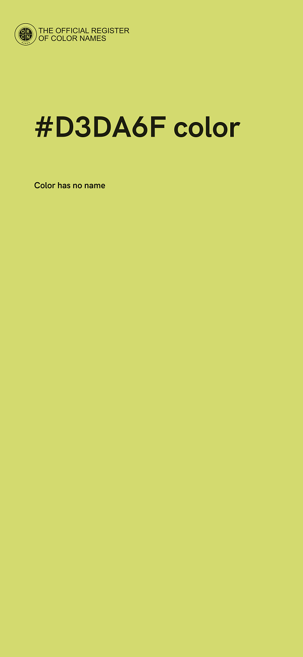 #D3DA6F color image