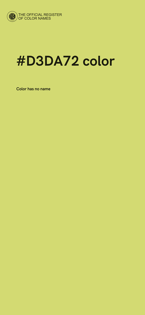 #D3DA72 color image