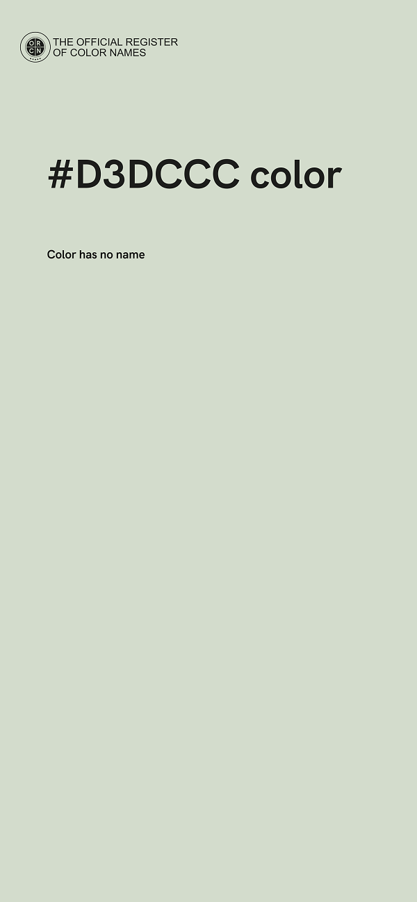 #D3DCCC color image