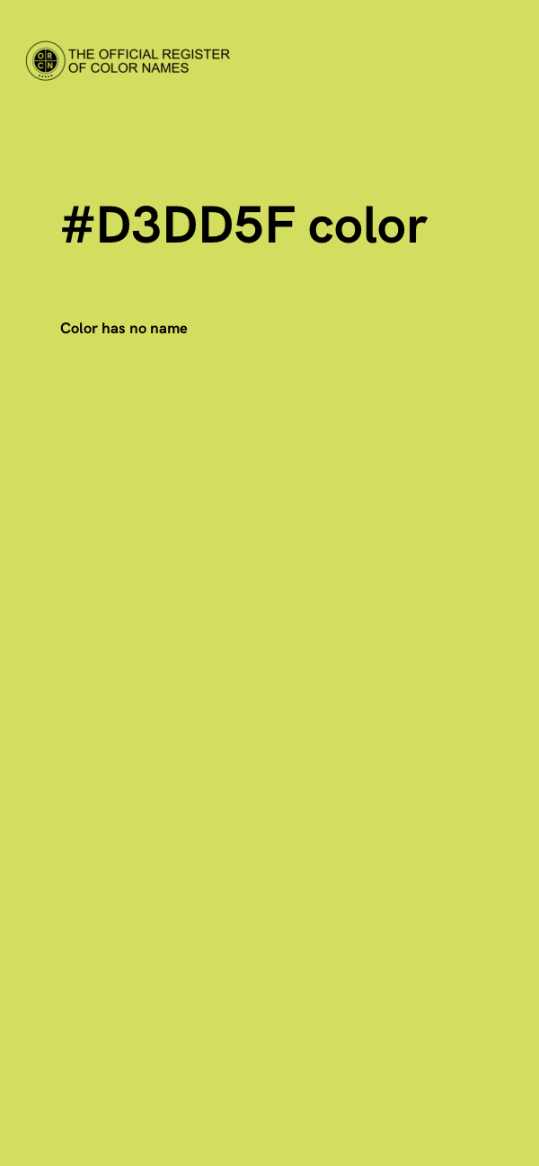 #D3DD5F color image