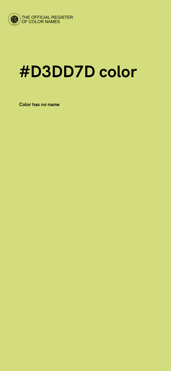 #D3DD7D color image