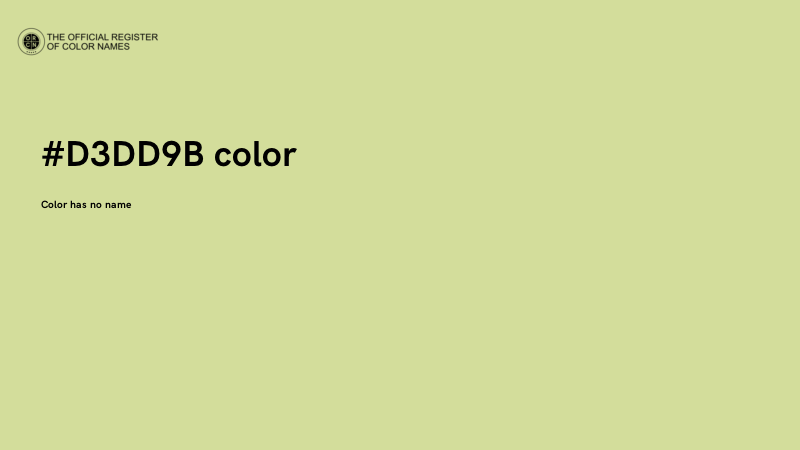 #D3DD9B color image