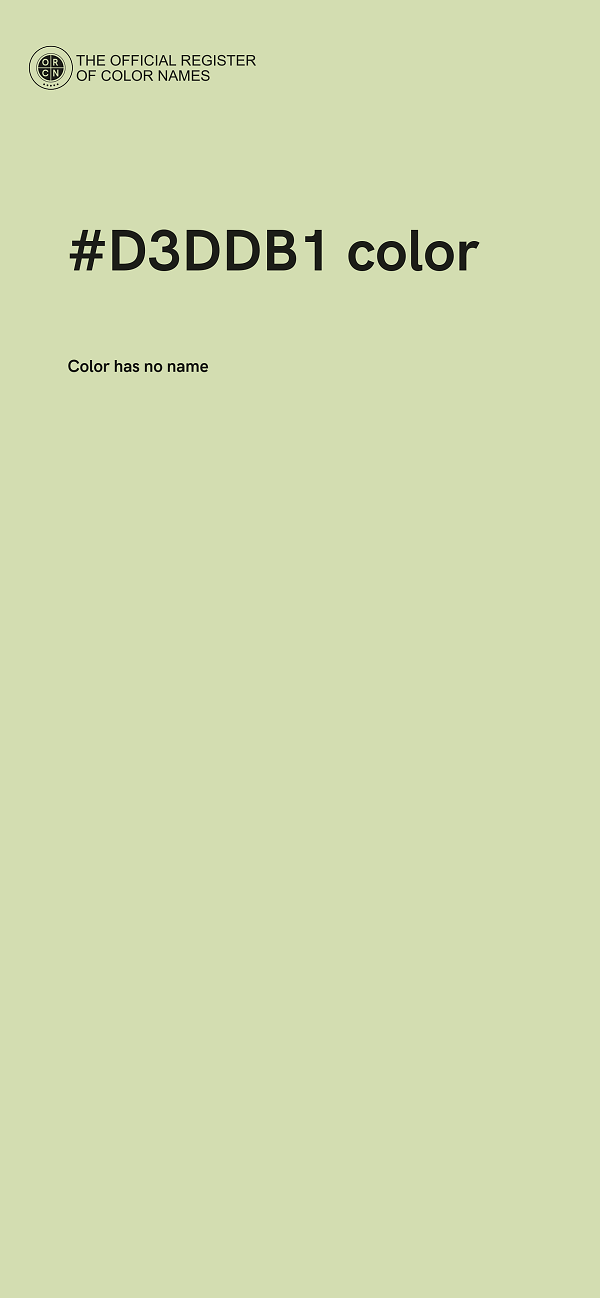 #D3DDB1 color image