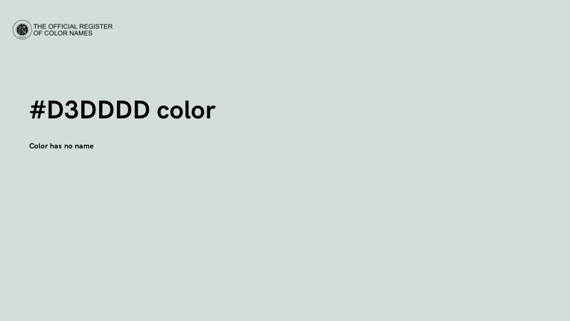 #D3DDDD color image