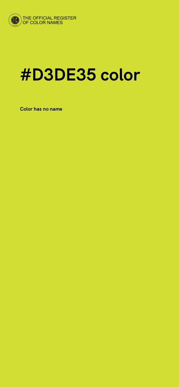 #D3DE35 color image
