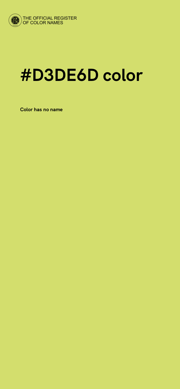 #D3DE6D color image