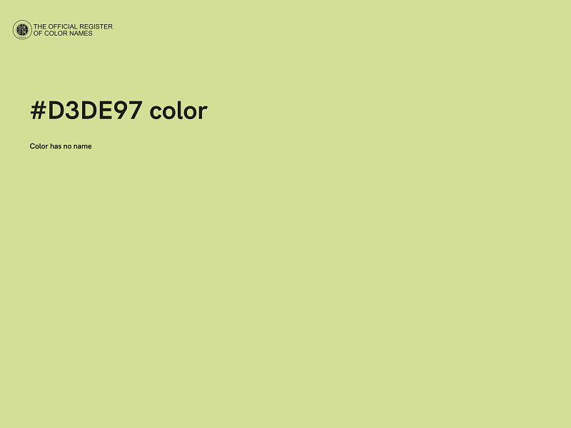 #D3DE97 color image