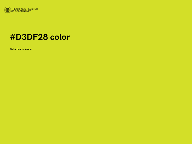 #D3DF28 color image