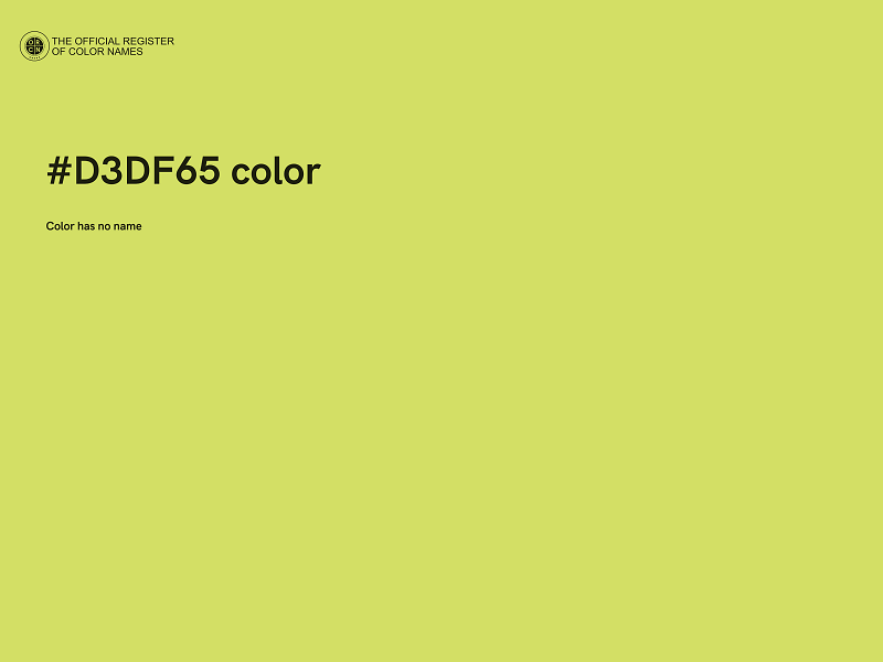 #D3DF65 color image