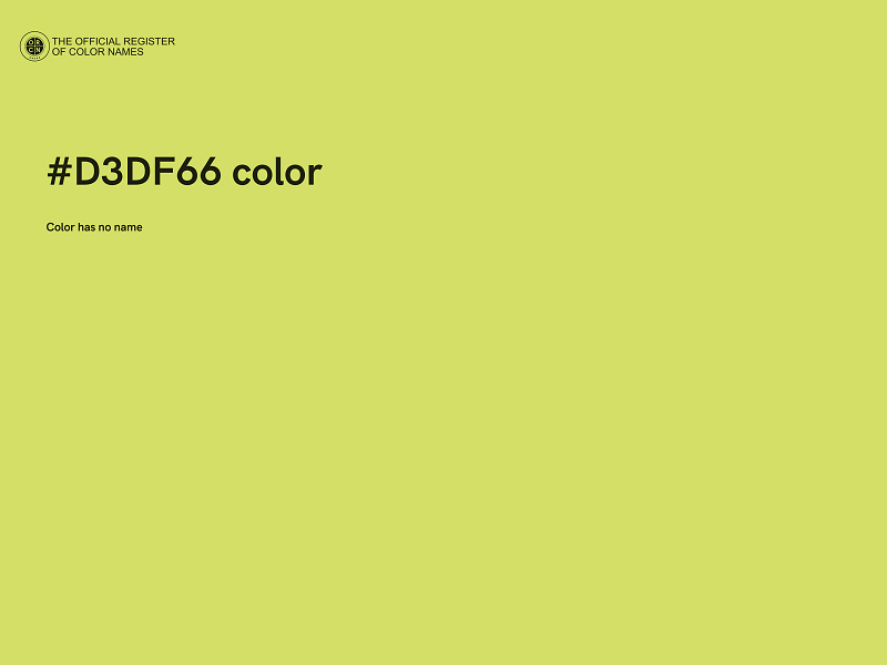 #D3DF66 color image