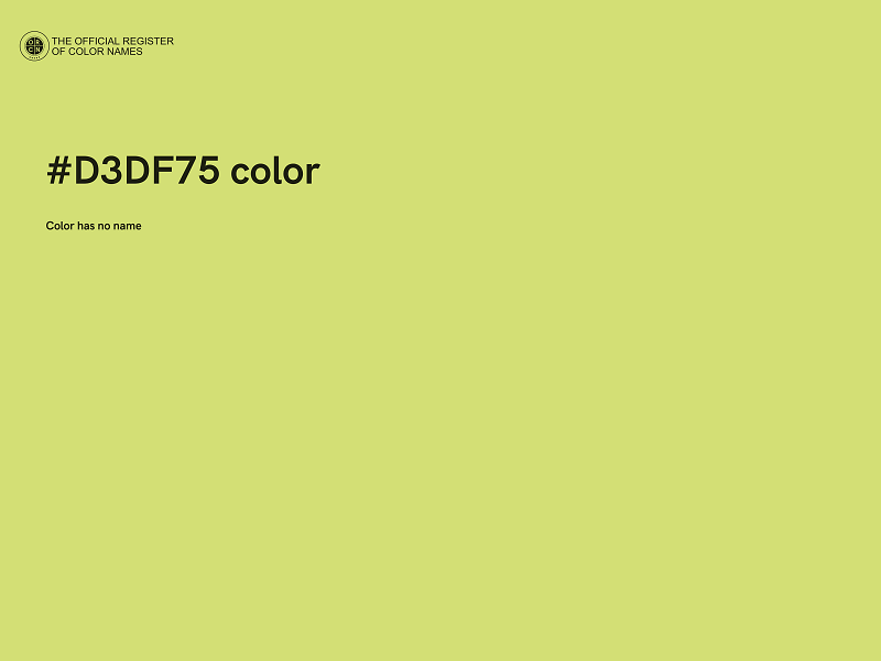 #D3DF75 color image