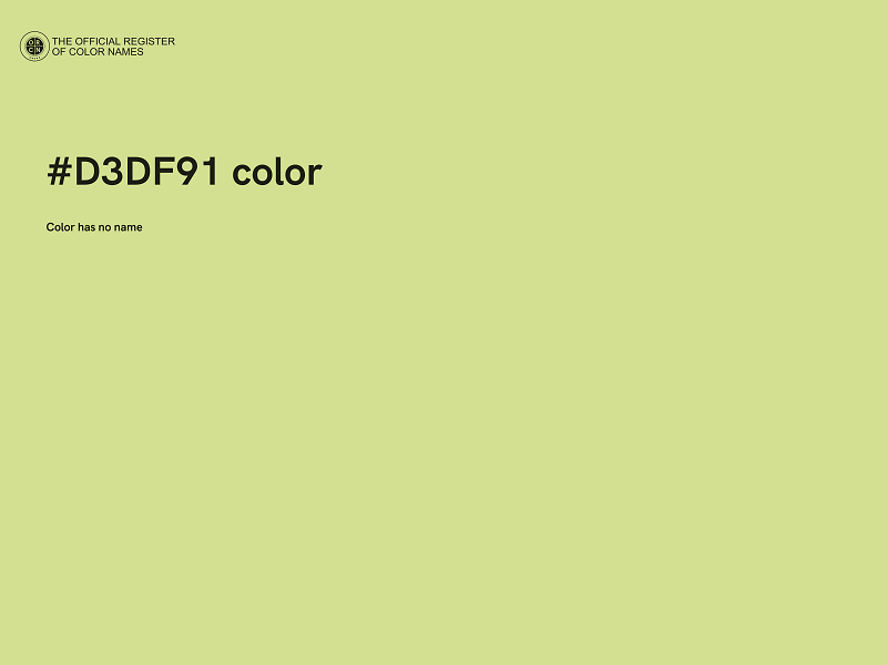 #D3DF91 color image