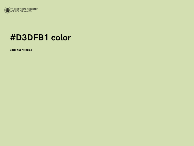 #D3DFB1 color image