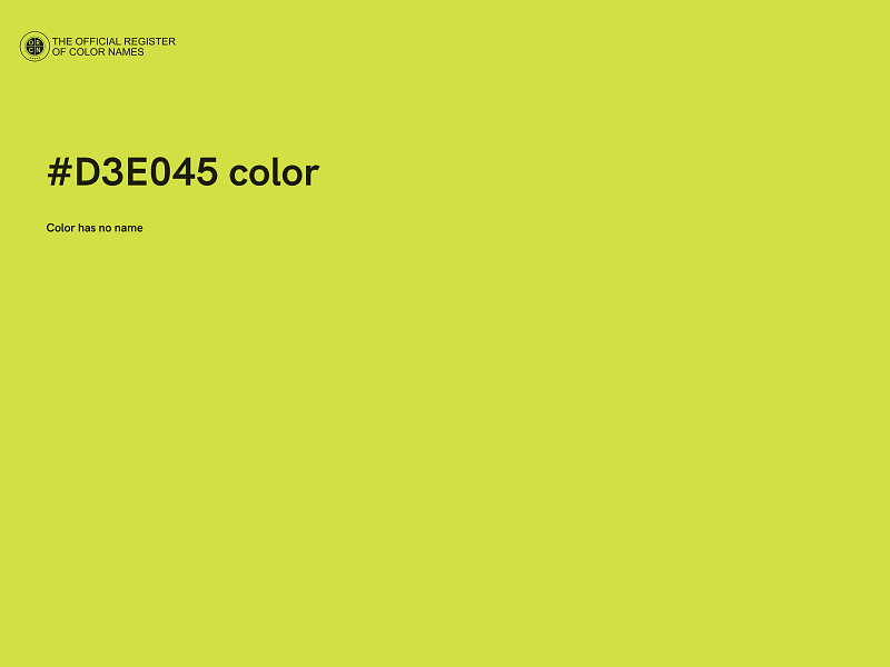 #D3E045 color image