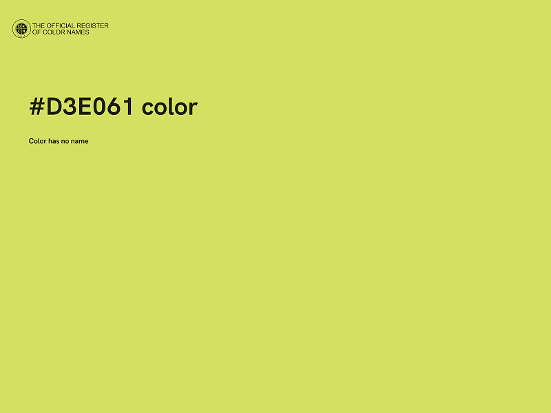 #D3E061 color image