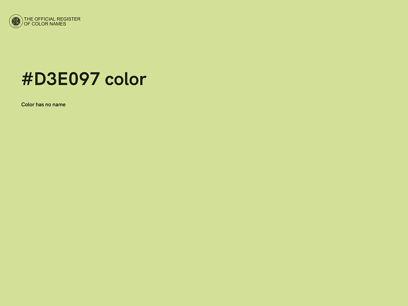 #D3E097 color image