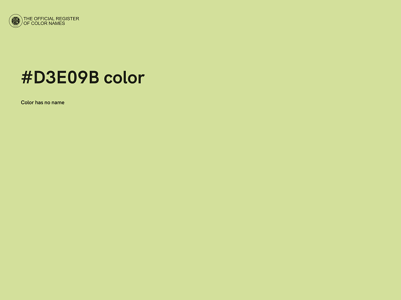 #D3E09B color image