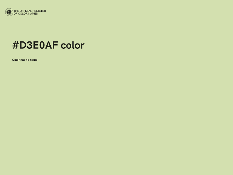 #D3E0AF color image