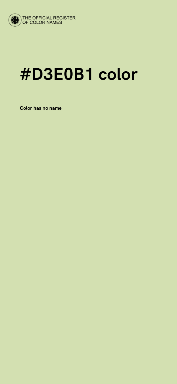 #D3E0B1 color image