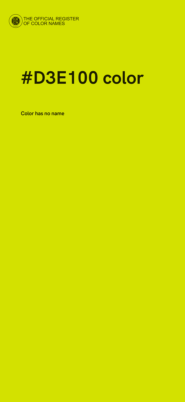 #D3E100 color image