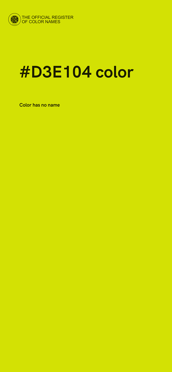 #D3E104 color image
