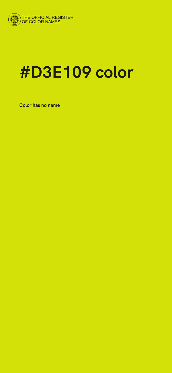 #D3E109 color image