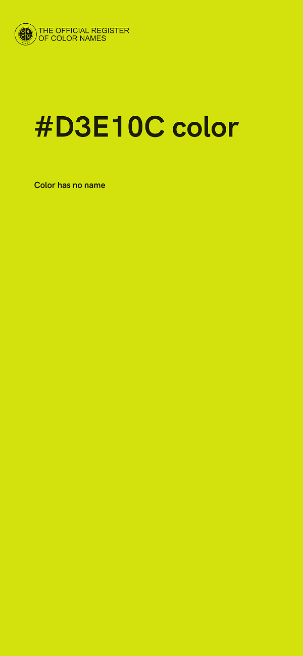 #D3E10C color image