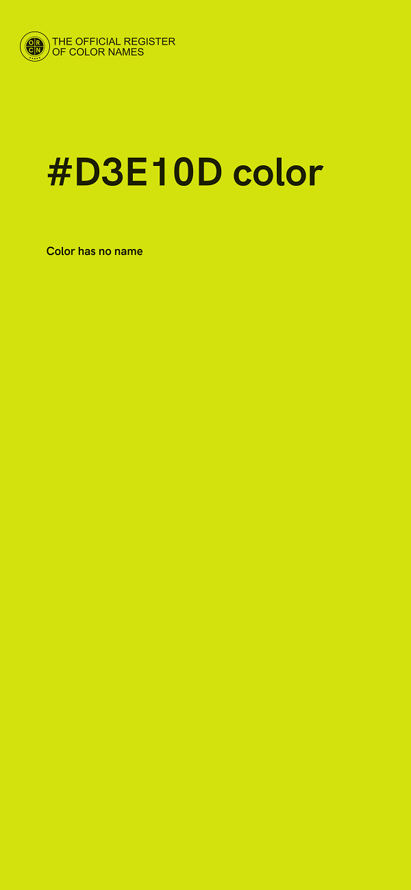 #D3E10D color image