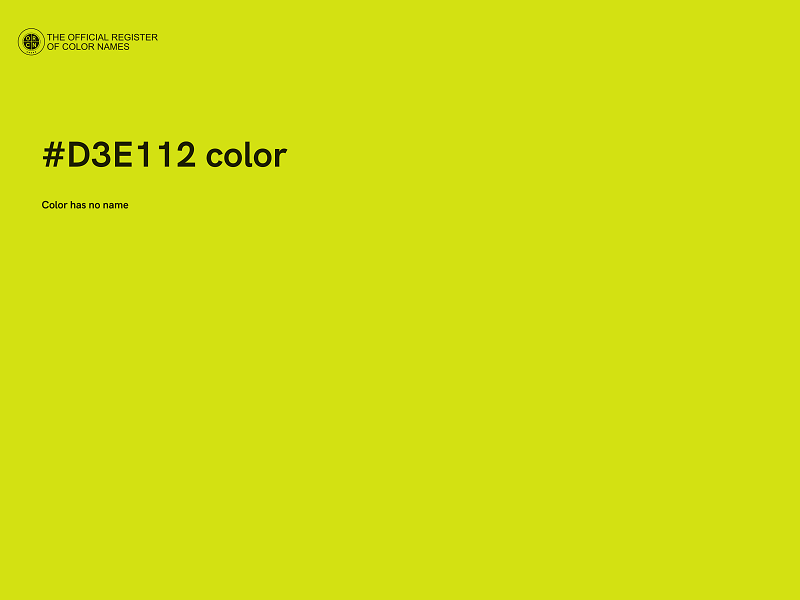 #D3E112 color image
