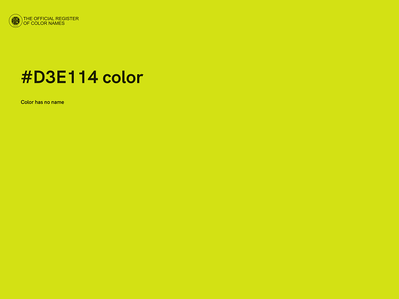#D3E114 color image