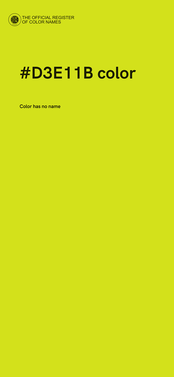 #D3E11B color image