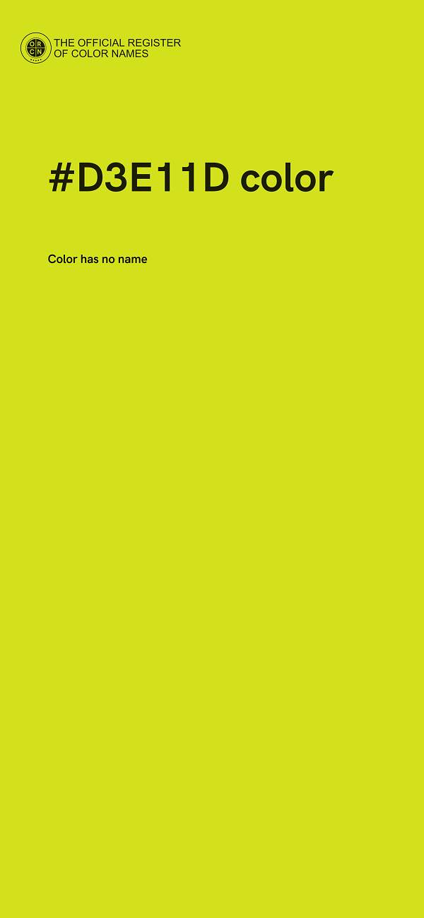 #D3E11D color image