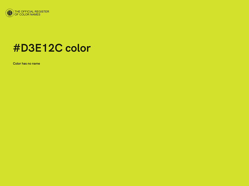 #D3E12C color image