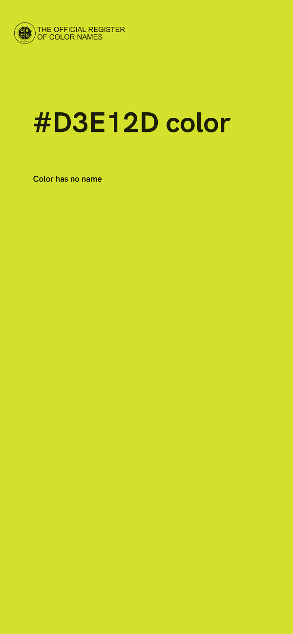 #D3E12D color image