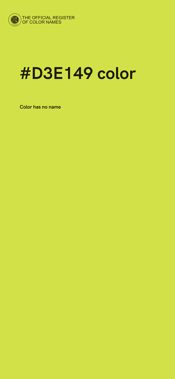 #D3E149 color image