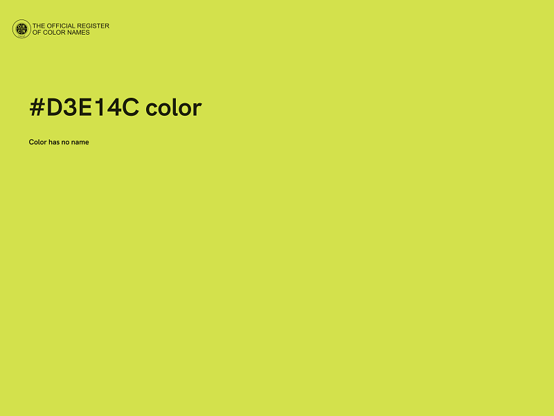 #D3E14C color image