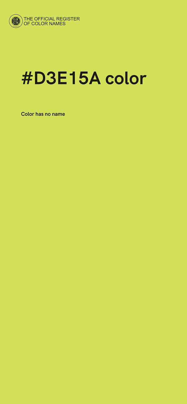 #D3E15A color image