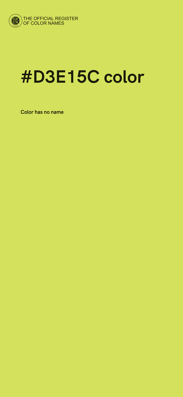 #D3E15C color image