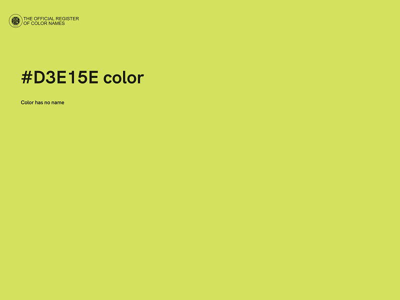 #D3E15E color image