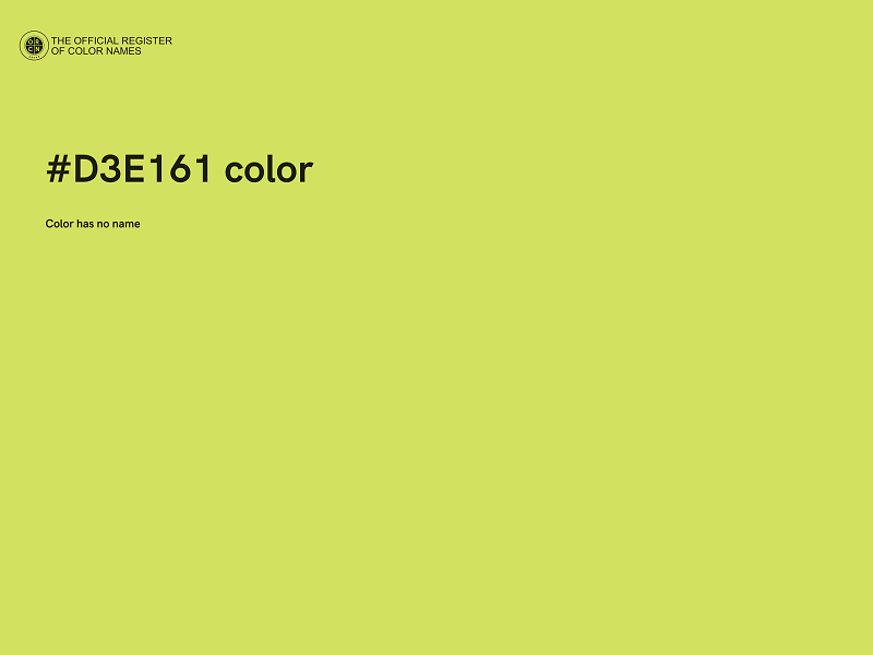 #D3E161 color image