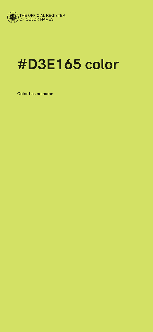 #D3E165 color image