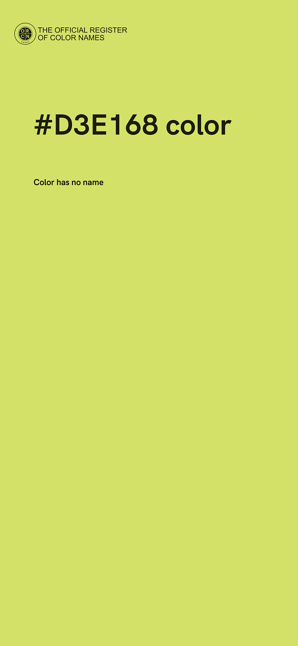 #D3E168 color image