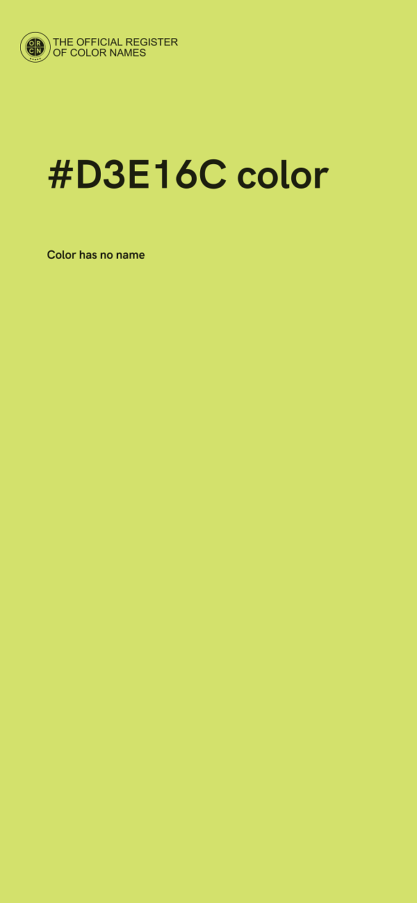 #D3E16C color image