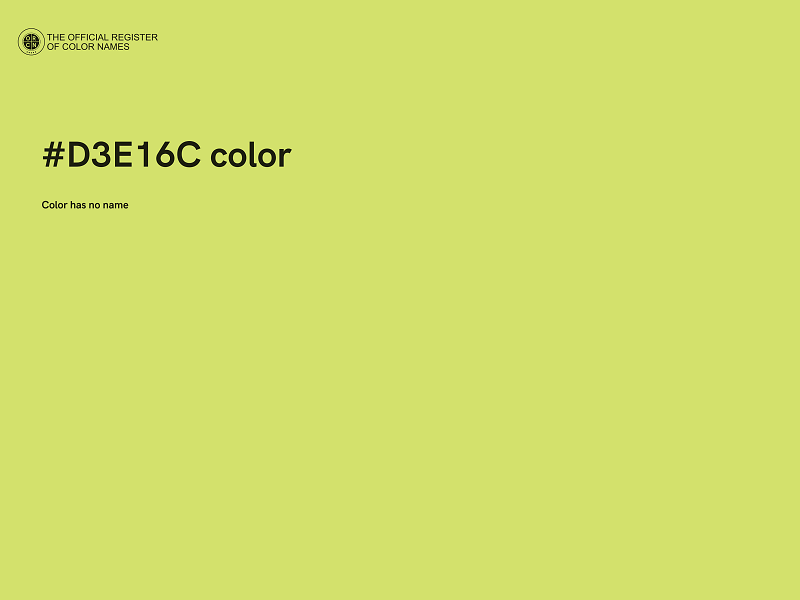 #D3E16C color image