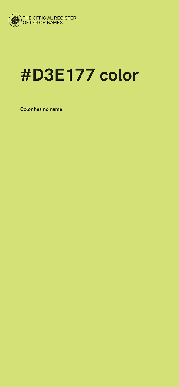 #D3E177 color image