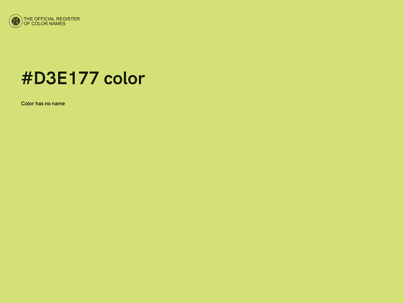 #D3E177 color image