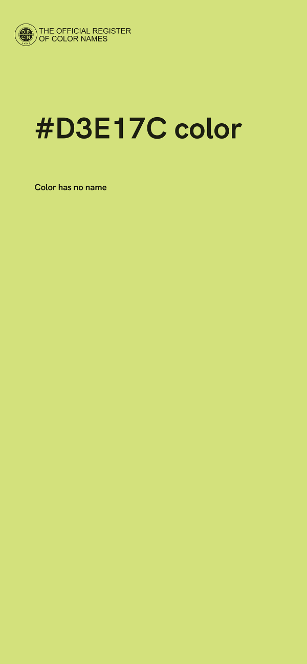 #D3E17C color image