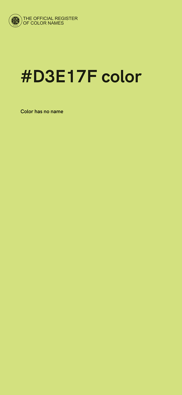 #D3E17F color image