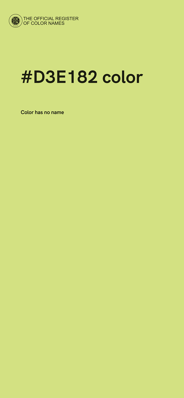 #D3E182 color image