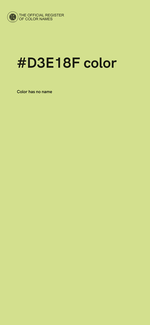 #D3E18F color image